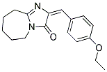 2-(4-Ethoxy-benzylidene)-2,5,6,7,8,9-hexahydro-imidazo[1,2-a]azepin-3-one 结构式