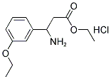 ETHYL 3-AMINO-3-(3-ETHOXYPHENYL)PROPANOATE HYDROCHLORIDE 结构式