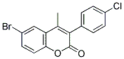 6-BROMO-3(4'-CHLOROPHENYL)-4-METHYLCOUMARIN 结构式