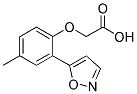 2-(2-(ISOXAZOL-5-YL)-4-METHYLPHENOXY)ACETIC ACID 结构式