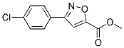 3-(4-CHLORO-PHENYL)-ISOXAZOLE-5-CARBOXYLIC ACID METHYL ESTER 结构式