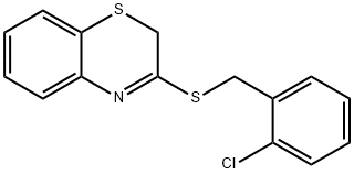 2H-1,4-BENZOTHIAZIN-3-YL 2-CHLOROBENZYL SULFIDE 结构式