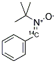 N-T-BUTYL-ALPHA-PHENYLNITRONE, [METHYLENE-14C]- 结构式