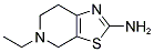 5-ETHYL-4,5,6,7-TETRAHYDRO-THIAZOLO[5,4-C]PYRIDIN-2-YLAMINE 结构式