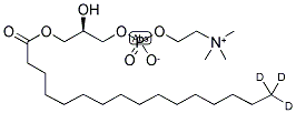 L-ALPHA-LYSOPHOSPHATIDYL-CHOLINE-PALMITOYL-D3 结构式