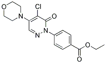 Ethyl 4-[5-chloro-4-morpholino-6-oxopyridazin-1(6H)-yl]benzoate 结构式