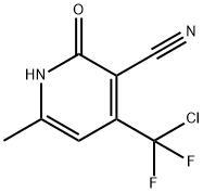4-[CHLORO(DIFLUORO)METHYL]-2-HYDROXY-6-METHYLNICOTINONITRILE 结构式
