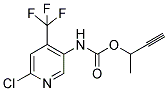 1-METHYLPROP-2-YNYL N-[6-CHLORO-4-(TRIFLUOROMETHYL)PYRIDIN-3-YL]CARBAMATE 结构式