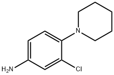 3-氯-4-(哌啶-1-基)苯胺 结构式