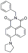 2-Benzyl-6-pyrrolidin-1-yl-1H-benzo[de]isoquinoline-1,3(2H)-dione 结构式