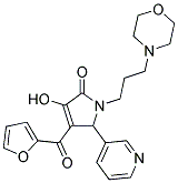 4-(FURAN-2-CARBONYL)-3-HYDROXY-1-(3-MORPHOLINOPROPYL)-5-(PYRIDIN-3-YL)-1H-PYRROL-2(5H)-ONE 结构式