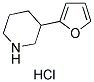 3-(2-FURYL) PIPERIDINE HYDROCHLORIDE 结构式