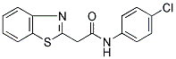 2-BENZOTHIAZOL-2-YL-N-(4-CHLORO-PHENYL)-ACETAMIDE 结构式