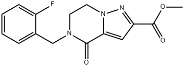 METHYL 5-(2-FLUOROBENZYL)-4-OXO-4,5,6,7-TETRAHYDROPYRAZOLO[1,5-A]PYRAZINE-2-CARBOXYLATE 结构式