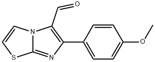 6-(4-METHOXY-PHENYL)-IMIDAZO[2,1-B]THIAZOLE-5-CARBOXALDEHYDE 结构式