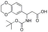 3-TERT-BUTOXYCARBONYLAMINO-3-(2,3-DIHYDRO-BENZO[1,4]DIOXIN-6-YL)-PROPIONIC ACID 结构式