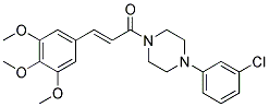 1-[4-(3-CHLOROPHENYL)PIPERAZINO]-3-(3,4,5-TRIMETHOXYPHENYL)-2-PROPEN-1-ONE 结构式