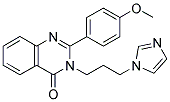 3-[3-(1H-IMIDAZOL-1-YL)PROPYL]-2-(4-METHOXYPHENYL)QUINAZOLIN-4(3H)-ONE 结构式