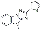 4-METHYL-2-THIEN-2-YL-4H-[1,2,4]TRIAZOLO[1,5-A]BENZIMIDAZOLE 结构式