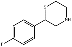 2-(4-氟苯基)硫代吗啉 结构式