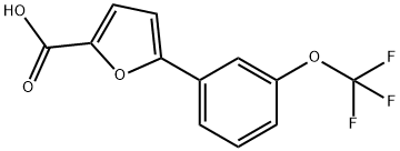 5-[3-(TRIFLUOROMETHOXY)PHENYL]-2-FUROIC ACID 结构式