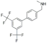 ((4-[3,5-BIS(TRIFLUOROMETHYL)PHENYL]PHENYL)METHYL)METHYLAMINE 结构式