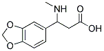 3-BENZO[1,3]DIOXOL-5-YL-3-METHYLAMINO-PROPIONIC ACID 结构式