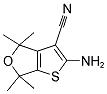 2-AMINO-4,4,6,6-TETRAMETHYL-4,6-DIHYDROTHIENO[2,3-C]FURAN-3-CARBONITRILE 结构式