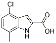 4-CHLORO-7-METHYL-1H-INDOLE-2-CARBOXYLIC ACID 结构式