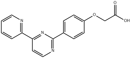 2-(4-[4-(2-PYRIDINYL)-2-PYRIMIDINYL]PHENOXY)ACETIC ACID 结构式