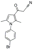 3-[1-(4-BROMO-PHENYL)-2,5-DIMETHYL-1H-PYRROL-3-YL]-3-OXO-PROPIONITRILE 结构式
