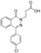 3-(4-(4-CHLOROPHENYL)-1-OXOPHTHALAZIN-2(1H)-YL)PROPANOIC ACID 结构式