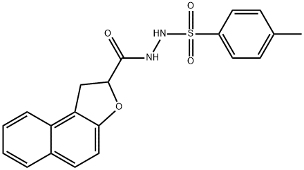 N'-(1,2-DIHYDRONAPHTHO[2,1-B]FURAN-2-YLCARBONYL)-4-METHYLBENZENESULFONOHYDRAZIDE 结构式