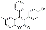 3(4'-BROMOPHENYL)-6-METHYL-4-PHENYLCOUMARIN 结构式