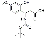 3-TERT-BUTOXYCARBONYLAMINO-3-(2-HYDROXY-4-METHOXY-PHENYL)-PROPIONIC ACID 结构式