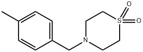 4-(4-甲基苄基)硫代吗啉1,1-二氧化物 结构式