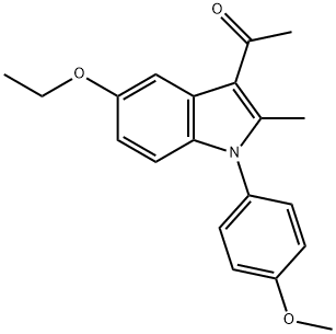 1-[5-ETHOXY-1-(4-METHOXYPHENYL)-2-METHYL-1H-INDOL-3-YL]ETHANONE 结构式