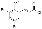 (2E)-3-(3,5-DIBROMO-2-METHOXYPHENYL)ACRYLOYL CHLORIDE 结构式