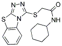 2-(BENZO[4,5]THIAZOLO[2,3-C][1,2,4]TRIAZOL-3-YLSULFANYL)-N-CYCLOHEXYL-ACETAMIDE 结构式
