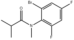 N-(2-BROMO-4,6-DIFLUOROPHENYL)-2-METHYL-N-METHYLPROPANAMIDE 结构式