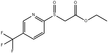 Ethyl 2-([5-(trifluoromethyl)-2-pyridinyl]sulfinyl)acetate 结构式