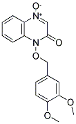 1-[(3,4-DIMETHOXYBENZYL)OXY]QUINOXALIN-2(1H)-ONE 4-OXIDE 结构式