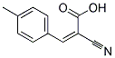 (2Z)-2-CYANO-3-(4-METHYLPHENYL)ACRYLIC ACID 结构式