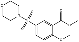 METHYL 2-METHOXY-5-(MORPHOLINOSULFONYL)-BENZENECARBOXYLATE 结构式