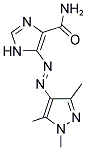 5-[(E)-(1,3,5-TRIMETHYL-1H-PYRAZOL-4-YL)DIAZENYL]-1H-IMIDAZOLE-4-CARBOXAMIDE 结构式