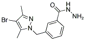 3-(4-BROMO-3,5-DIMETHYL-PYRAZOL-1-YLMETHYL)-BENZOIC ACID HYDRAZIDE 结构式