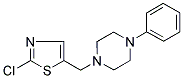 1-[(2-CHLORO-1,3-THIAZOL-5-YL)METHYL]-4-PHENYLPIPERAZINE 结构式