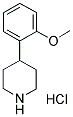 4-(2-甲氧基苯基)哌啶盐酸盐 结构式