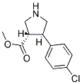 4-(4-CHLOROPHENYL)PYRROLIDINE-3-METHYLCARBOXYLATE 结构式