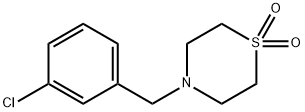 4-(3-CHLOROBENZYL)-1LAMBDA6,4-THIAZINANE-1,1-DIONE 结构式
